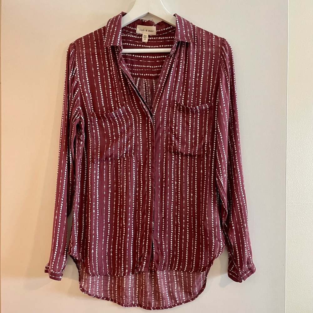 Cloth & Stone Button-Up Blouse